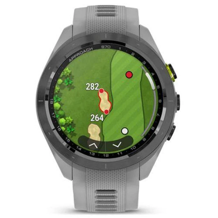 Garmin Approach S70 Smartwatch - 42mm - Powder Gray Ceramic Case with Powder Gray Silicone Silicone Band by Garmin - Refurbished - Excellent condition - CA$958.98