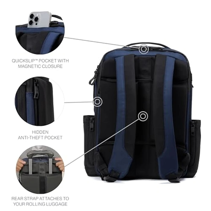 Travelpro Altitude Slim Expandable Travel Laptop Backpack, Water Resistant, Work, Business, Men and Women, Aviator Navy, 20-24L by Travelpro - Image 5