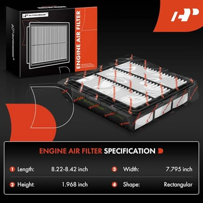 A-Premium Engine Air Filter Compatible with Hyundai Elantra 2021-2023, Elantra N 2022-2023, 1.6L 2.0L Gas, Replace# 28113-AA100, 28113AA100 by A-Premium - Image 2