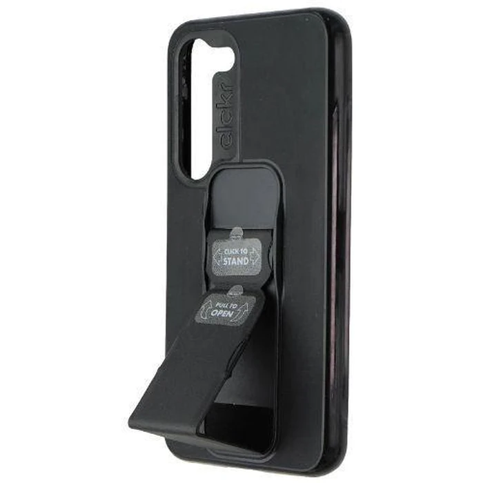 CLCKR Stand & Grip Series Phone Case for Galaxy S23 - Black by CLCKR - Image 3