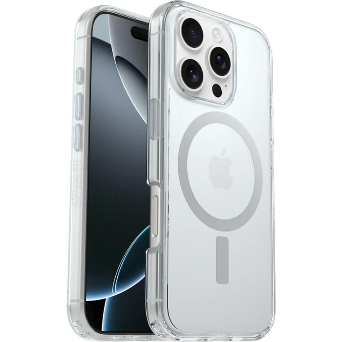 OtterBox Symmetry Series Clear Phone Case with MagSafe for iPhone 16 Pro - Clear by OtterBox - Refurbished - Brand New condition - US$39.98