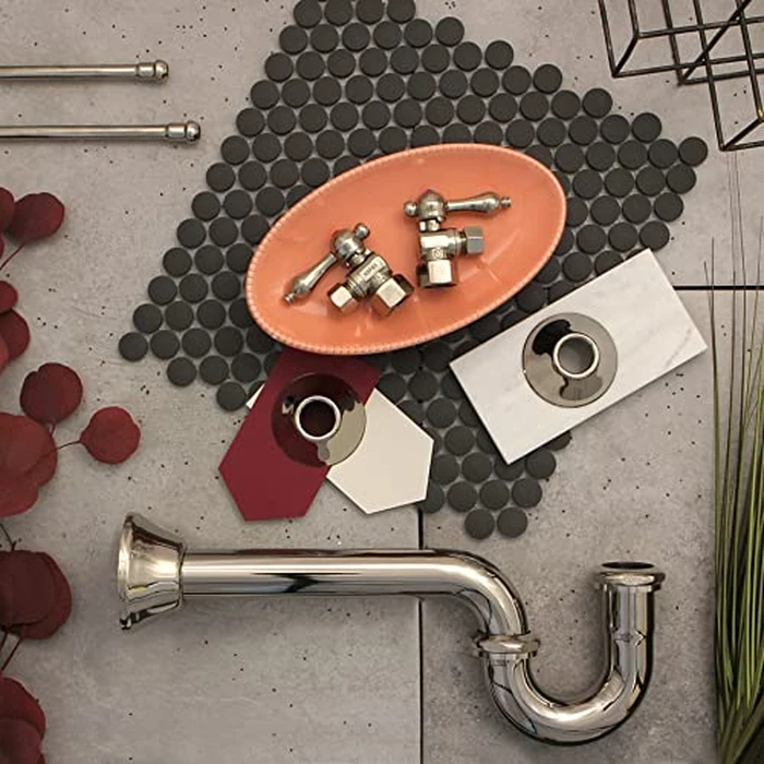 Kingston Brass CC43106LKB30 Trimscape Traditional Plumbing Sink Trim Kit with P-Trap in Polished Nickel by Kingston Brass - Image 2