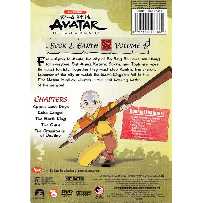 Avatar The Last Airbender - Book 2 - Earth - Volume 4 by Nickelodeon - Image 1