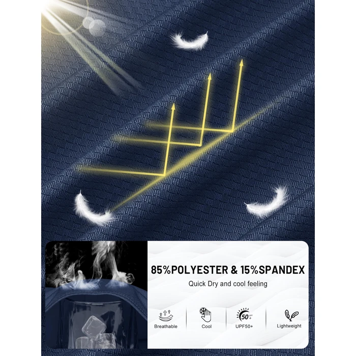 TACVASEN Sun Protection Shirts for Women UPF 50+ Full Zip Performance UV Hoodies Shirt Lightweight, White, L by TACVASEN - Image 5