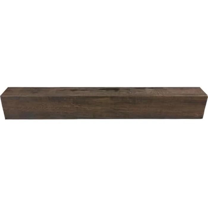 Heritage Timber Rustic Sawn Faux Wood Beam, 3-Sided (U-Beam), 3 1/2"W x 3 1/2"H x 72"L, Kona Brown Finish by Ekena Millwork - Image 4