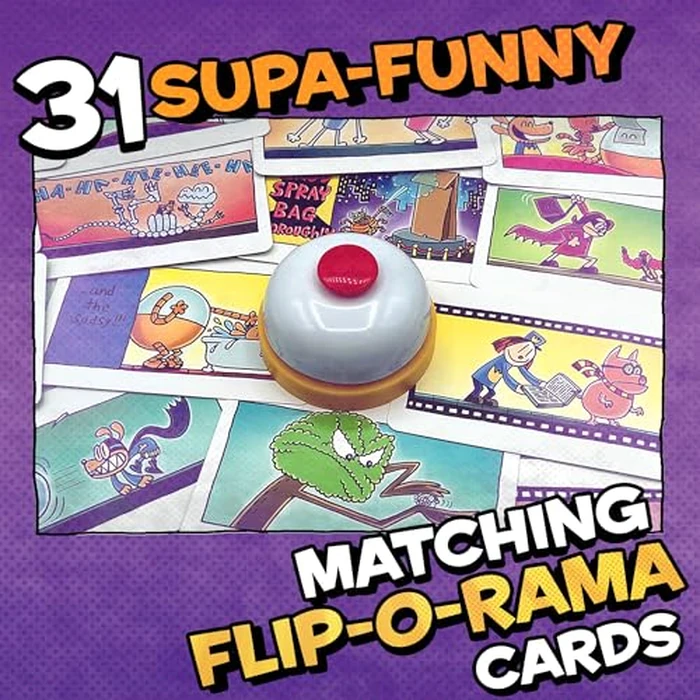 University Games Dog Man Flip-o-Rama Card Matching Game for Kids, Family Memory Card Game Ages 6+, Based on Dog Man Books by Dav Pilkey by University Games - Image 6