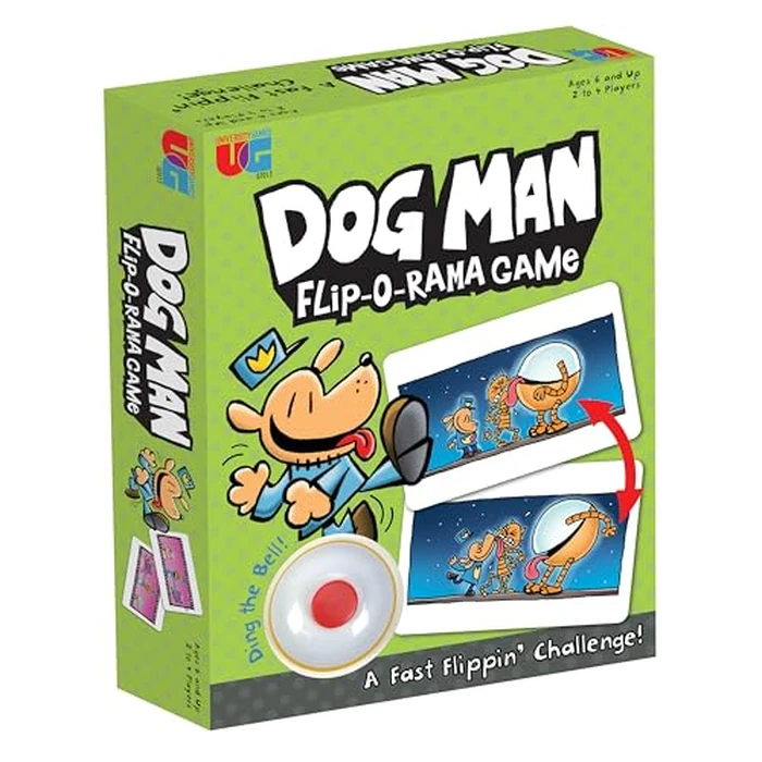 University Games Dog Man Flip-o-Rama Card Matching Game for Kids, Family Memory Card Game Ages 6+, Based on Dog Man Books by Dav Pilkey by University Games - Image 8