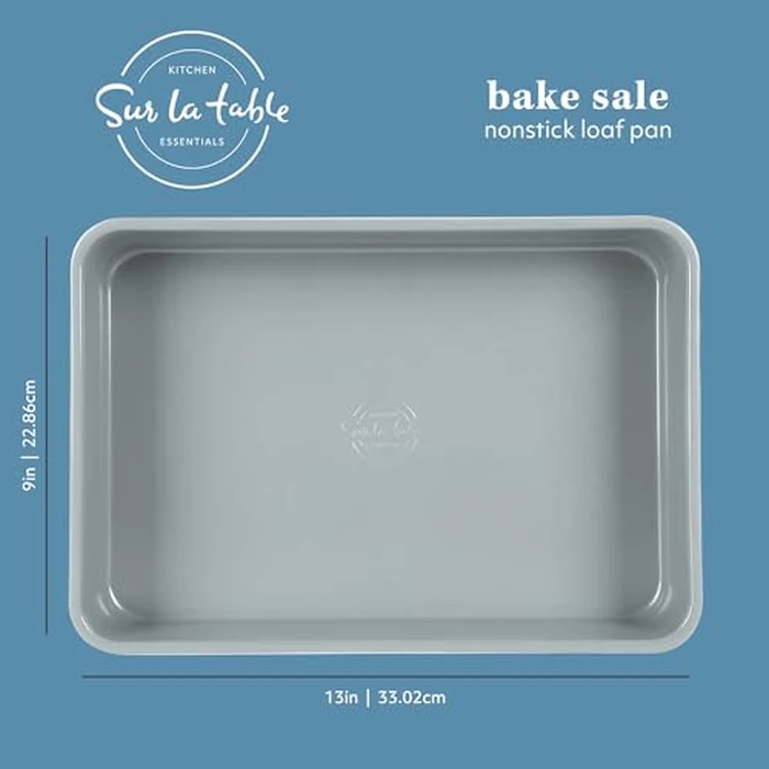 Sur La Table Kitchen Essentials Bake Sale 9 X 13 Inch PFOA, PFAS, PTFE Free Nonstick Roaster/Cake/Baking Pan - Linen White by Sur La Table - Image 7