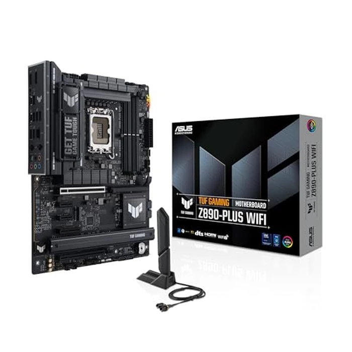 ASUS TUF Gaming Z890-PLUS WiFi Z890 LGA 1851 ATX Motherboard, Intel(R) Core(TM) Ultra Series 2 Ready, Advanced AI PC-Ready, 16+1+2+1 Stages, DDR5, PCIe(R) 5.0, Thunderbolt(TM) 4 Type-C(R), 4X M.2, Wi-Fi 7, 2.5Gb by ASUS - Used - Like New condition - US$140.37