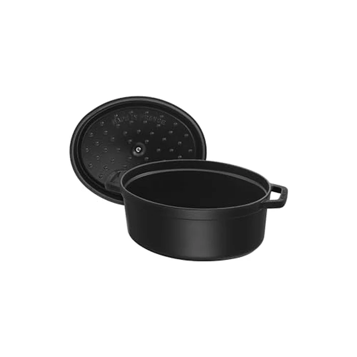 ZWILLING J.A. HENCKELS 40509-319 Staub Oval Cocotte 5.7 qt./5.5 L, Large, Black by STAUB - Image 3