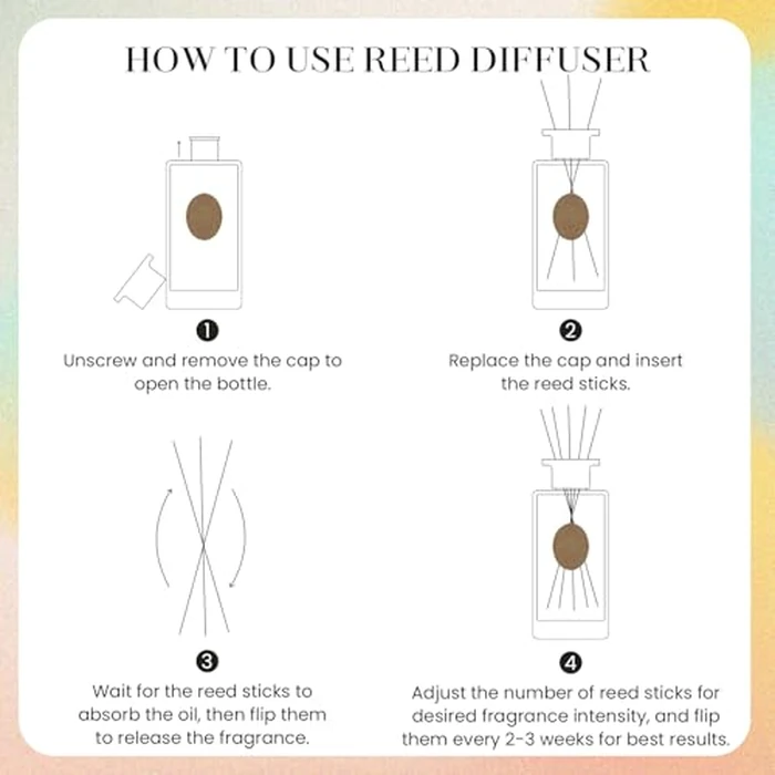 M&SENSE 10.14 oz Large Reed Diffuser | Midsummer Evening Scent Oil Diffuser with Sticks |Long Lasting Non-Toxic Essential Oil |Reed Diffuser for Mom by M&SENSE - Image 9