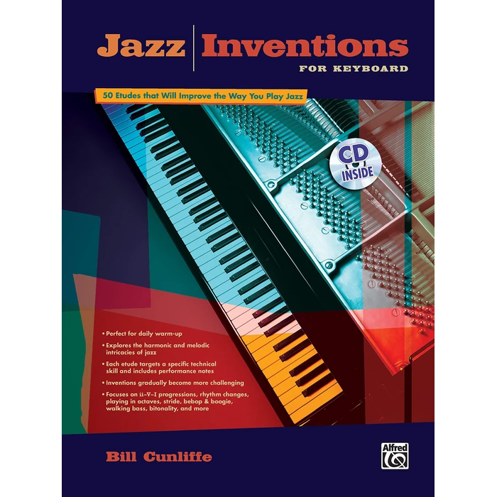 Jazz Inventions for Keyboard: 50 Etudes That Will Improve the Way You Play Jazz, Book & Online Audio by Alfred Music - Used - Very Good condition