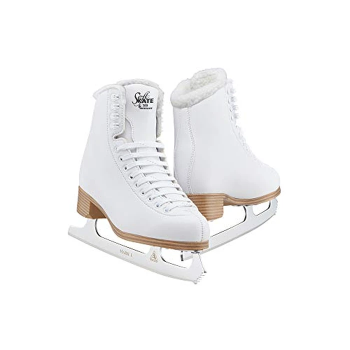 Jackson Ultima Classic SoftSkate 380 Womens Ice Skates Women-Kids Skates-Toddler Skates - Comfortable Figure Skates for Ice Skating & Recreational Figure Skating, Size 9 Medium Width-White/Fleece by Jackson Ultima - Image 9