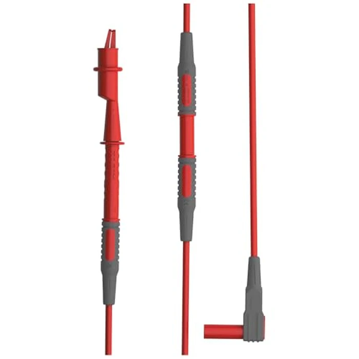 Klein Tools 69483 Meter Test Leads Accessory Kit with (2) Right-Angle Leads, (2) Lead Extenders, (2) Lead Heads, (2) Alligator Clips, and Case, 9-Piece by KLEIN TOOLS - Image 6