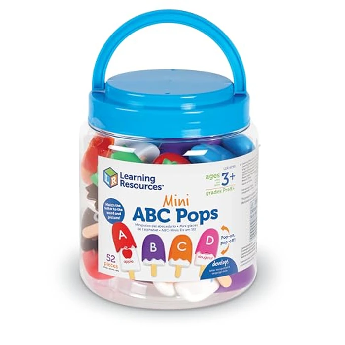Learning Resources Mini ABC Pops - Alphabet Toys, ABC Puzzle, Phonics Games for Toddlers, Fine Motor Toys, Play Food Set, Preschool Activities, Sensory Bin Letters, Gifts for Kids by Learning Resources - Image 3