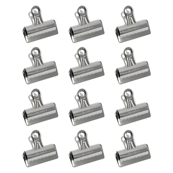 Sparco SPR58503 Bulldog Metal Clip-4'' (101.6 Mm) Lengthx3'' (76.2 Mm) Width-12/Box-Silver-Steel by X-Acto - Used - Like New condition - CA$15.40