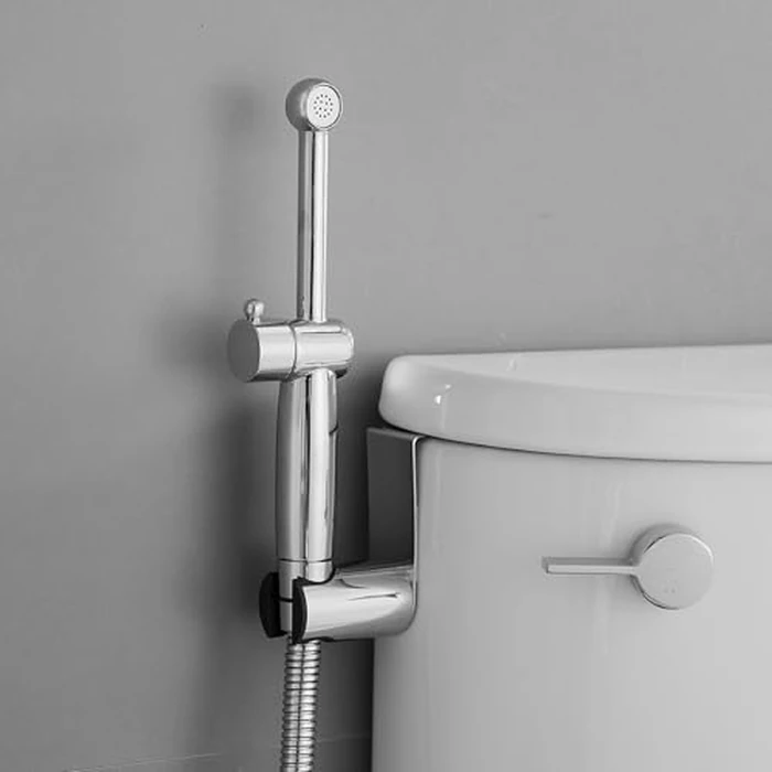 Bathfinesse Bidet Sprayer for Toilet, Solid Brass Handheld Bidet Attachment for Baby/Feminine Wash, Polished Chrome by Bathfinesse - Image 2