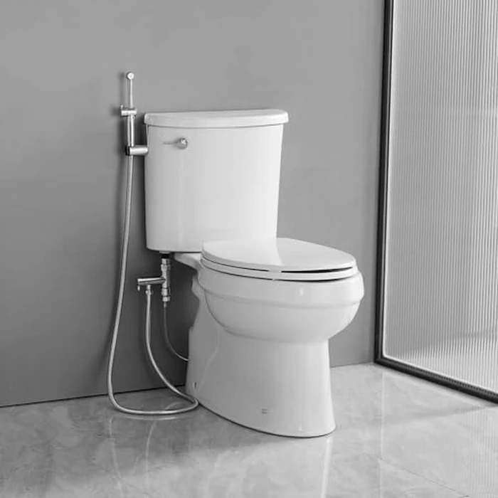 Bathfinesse Bidet Sprayer for Toilet, Solid Brass Handheld Bidet Attachment for Baby/Feminine Wash, Polished Chrome by Bathfinesse - Image 5
