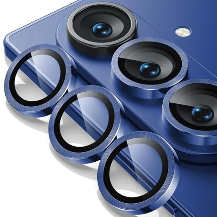 WSKEN for Z Fold 7 Camera Lens Protector Case Cover - Ultra HD Anti-Reflective Tempered Metal Glass Anti Scratch Rear Camera Screen Protector Film for Samsung Galaxy Z Fold 7 5G Accessories,Blue by WSKEN - Image 1