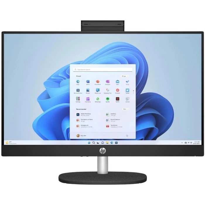HP 27-cr1000i AIO Desktop PC 27" - Intel Core Ultra 5 125U 1.3GHz - 256GB - Jet Black - 8GB RAM - 27 Inch by HP - Image 1