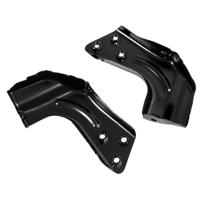 ALMULOO 4Pcs Front Bumper Bracket Compatible with 1994-2000 Chevy Chevrolet & GMC C/K Series 1500 2500 3500 Replace for GM1067127 GM1066127 GM1067117 GM1066117 Steel Electrophoresis Black Left+Right by ALMULOO - Image 4