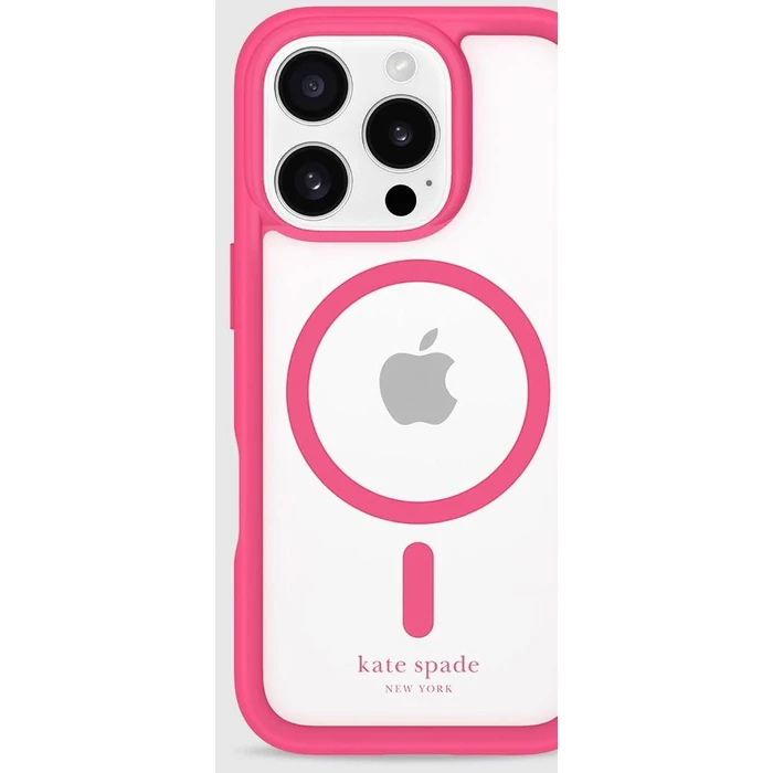 Kate Spade Ultra Protective Phone Case with MagSafe for iPhone 16 Pro - Pom Pom Pink by Kate Spade - Image 4
