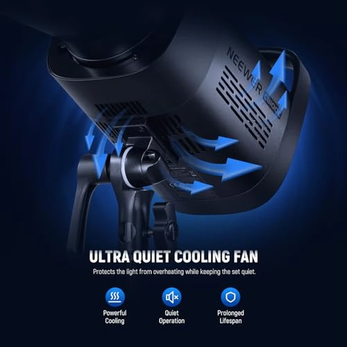 NEEWER CB100C 130w RGB LED Video Light, APP/2.4G Control 360 degrees Full Color 2700K-6500K 27000lux/m COB Bowens Mount Silent Continuous Output Lighting TLCI/CRI97+ 17 Scenes for Video Recording Photography by NEEWER - Image 7
