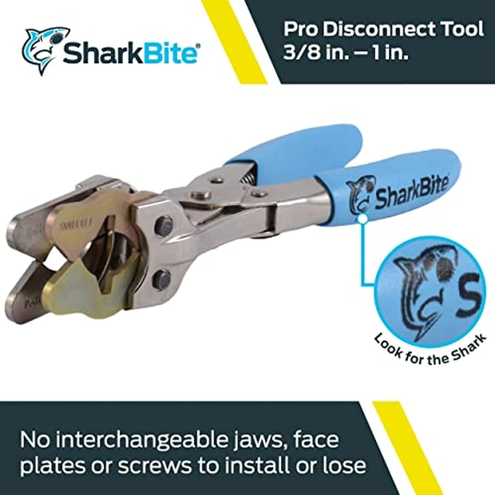 SharkBite 3/8 Inch to 1 Inch Pro Push to Connect Disconnect Tool, PEX Pipe, Copper, CPVC, PE-RT, HDPE, PROD3810 by SharkBite - Image 2