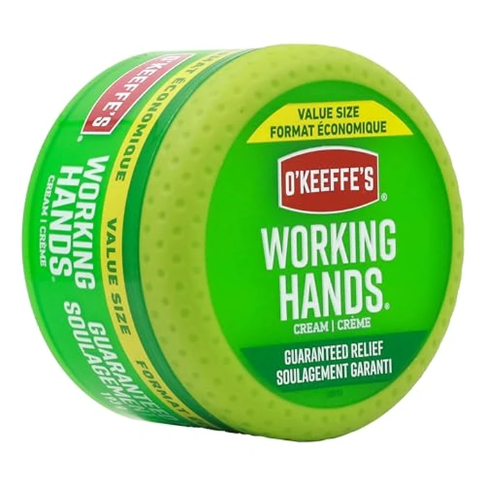 O'Keeffe's Working Hands Hand Cream, Heals, Relieves and Repairs Extremely Dry, Cracked Hands, Boosts Moisture Levels, Value Jar 6.8oz/193g, Pack of 1 by O'Keeffe's - Used - Very Good condition - CA$15.20