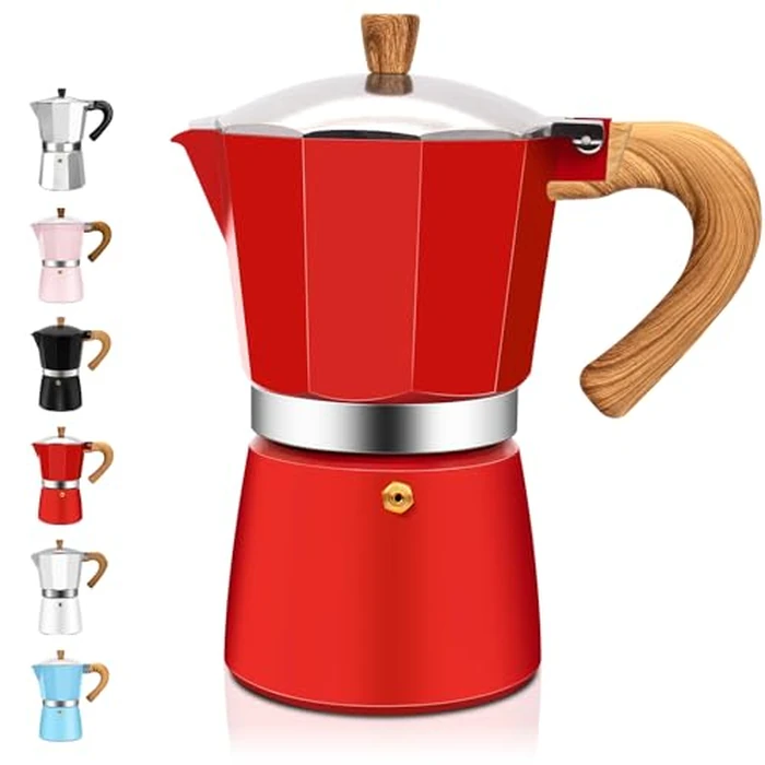 DITOSH 9 Cup Aluminum Espresso Stovetop Moka Pot Express Coffee Maker Percolator Italian Classic Mocha Coffee Machine for Italian and Cuban Cafe Brewing for Home & Camping 450ml 15oz by DITOSH - Used - Acceptable condition