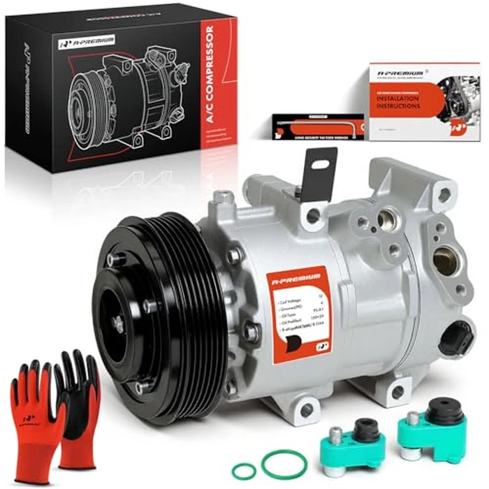A-Premium A/C Compressor with Clutch Compatible with Hyundai Tucson 1.6L 2017-2018 Turbocharged, From 01/04/2017 by A-Premium - Used - Like New condition - US$164.04