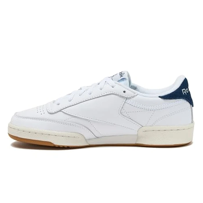 Reebok Club C 85 Vintage Tennis Sneakers for Women, Casual White Womens Shoes, Size 5 to 11 - Footwear White/Batik Blue/Chalk, 10 Medium by Reebok - Image 3