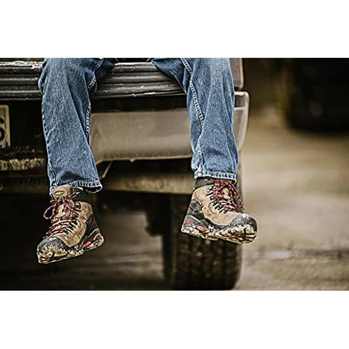 KEEN Men's Targhee 2 Mid Height Waterproof Wide WP Hiking Boot, Shitake/Brindle, 12 2E (Wide) US by KEEN Utility - Image 3