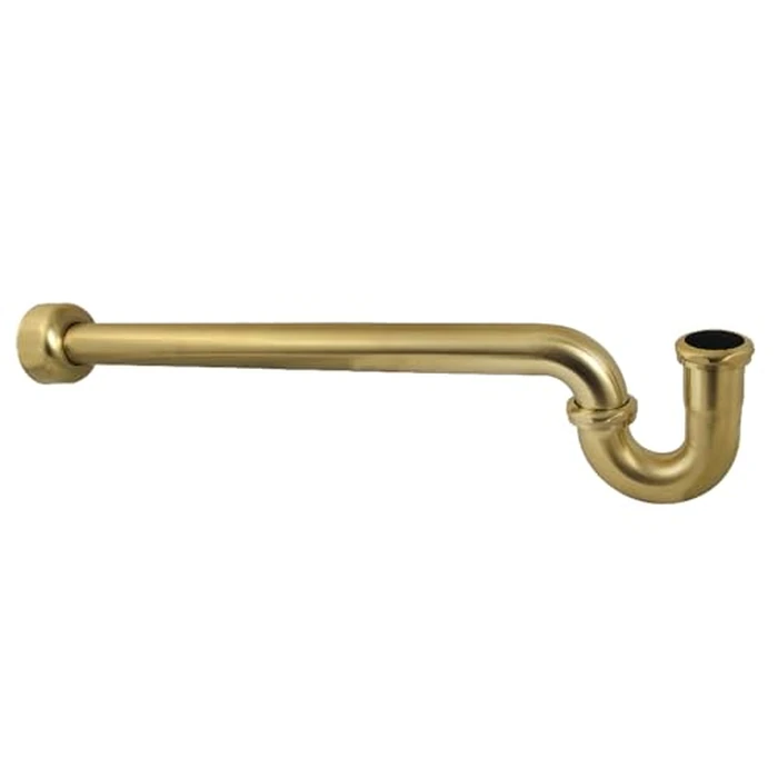 Kingston Brass CC9127 1-1/2" P-Trap with Box Flange, 24" Length, 18 Gauge, Brushed Brass by Kingston Brass - Image 1
