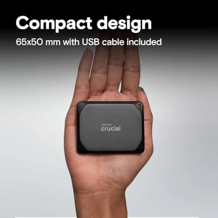 Crucial X10 Pro 1TB Portable SSD, Up to 2100MB/s Read, 2000MB/s Write, 3.2 USB-C, External Solid State Drive, Durable Storage for PC & Mac, for Professional Creators, Black - CT1000X10PROSSD902 by Crucial - Image 7