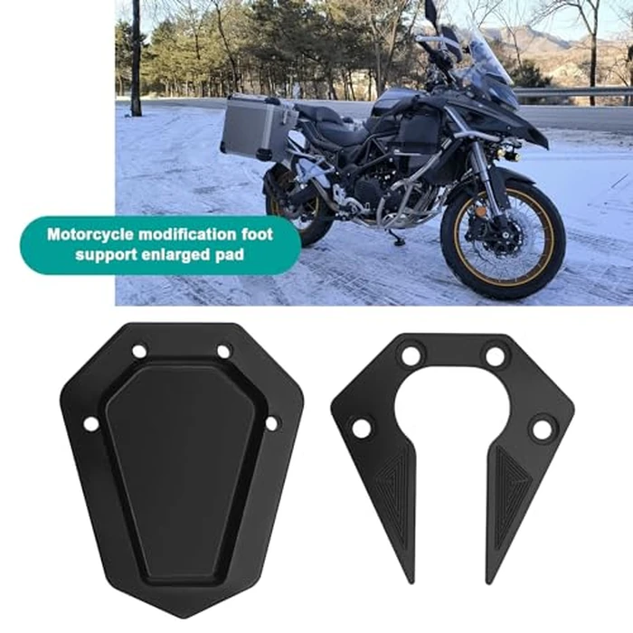 SING F LTD Motorcycle Kickstand Plate Pad Motorcycle Accessories Foot Side Stand Enlarger Extension CNC Aluminum Compatible with Benelli TRK 502 2017 2018 by SING F LTD - Image 2