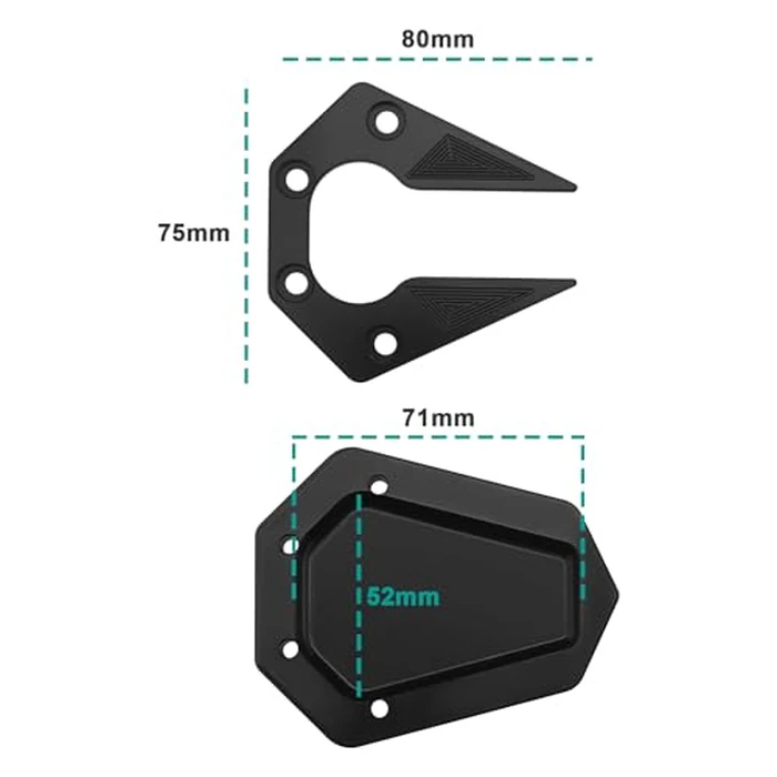 SING F LTD Motorcycle Kickstand Plate Pad Motorcycle Accessories Foot Side Stand Enlarger Extension CNC Aluminum Compatible with Benelli TRK 502 2017 2018 by SING F LTD - Image 3