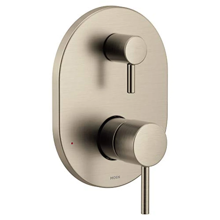 Moen Align Brushed Nickel M-CORE 3-Series 2-Handle Shower Faucet Trim, Valve Required, UT3290BN by Moen - Used - Very Good condition - US$235.15