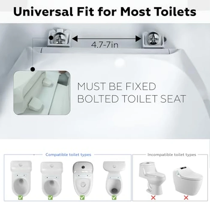 ZEAGUS Toilet Safety Rails for Seniors,500lb Heavy-Duty Toilet Safety Frame,60 degrees Adjustable & Space-Saving Toilet Assist Arms,Toilet Handles for Elderly,Disabled, and Mobility Impaired by ZEAGUS - Image 5