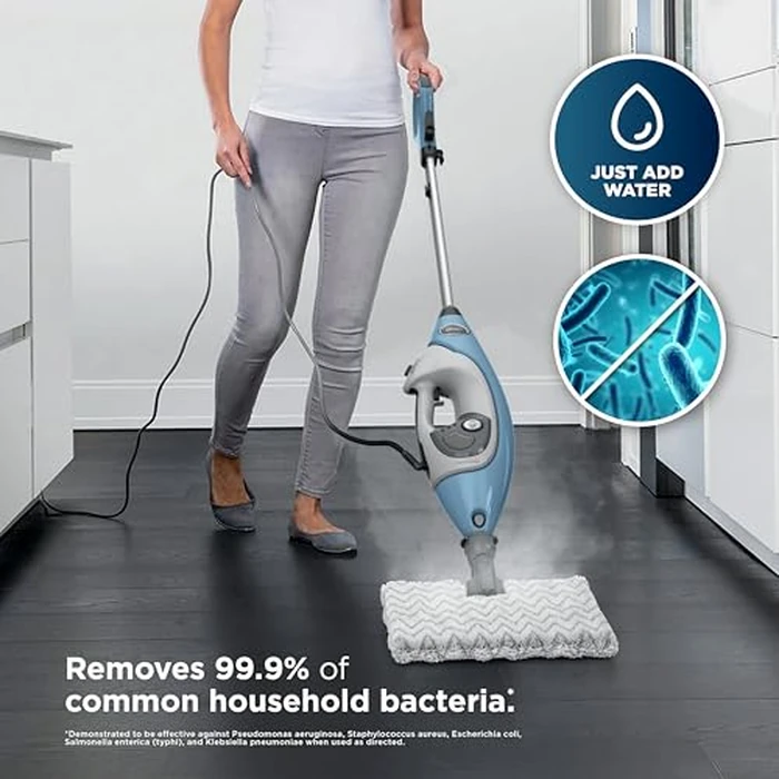 Shark Lift-Away 5-in-1 Steam Mop with Detachable Handheld Steam Cleaner, for Whole Home Cleaning including Sealed Hard Floors, Kitchens, Bathrooms, Upholstery, Cars, Grout & more, Blueberry, S3972BRN by Shark - Image 4