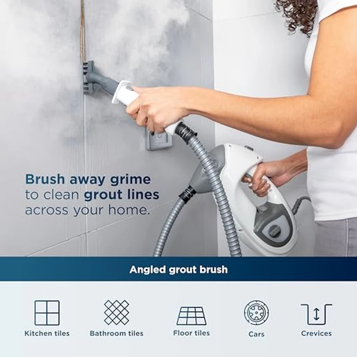 Shark Lift-Away 5-in-1 Steam Mop with Detachable Handheld Steam Cleaner, for Whole Home Cleaning including Sealed Hard Floors, Kitchens, Bathrooms, Upholstery, Cars, Grout & more, Blueberry, S3972BRN by Shark - Image 8