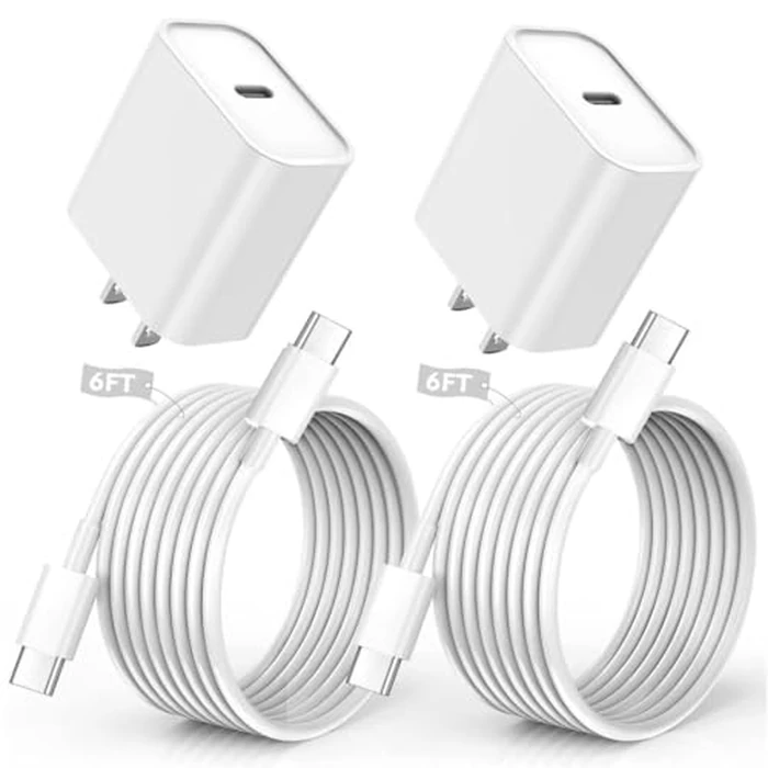 iPhone 17/16/15 Charger, USB C Charger, 2Pack 20W Type C Fast Wall Charge Power Adapter,6FT 60W USB-C to C Cable for iPhone Air/17Pro Max/15/16 Pro Max,iPad Pro 12.9/11 inch,iPad Air 5/4th,AirPods Pro by StinkLight - Used - Like New condition