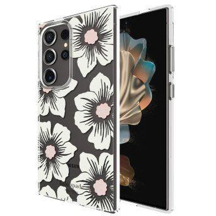 Kate Spade New York Protective Hardshell Phone Case for Galaxy S24 Ultra - Hollyhock Cream by Kate Spade New York - Refurbished - Brand New condition - US$23.08