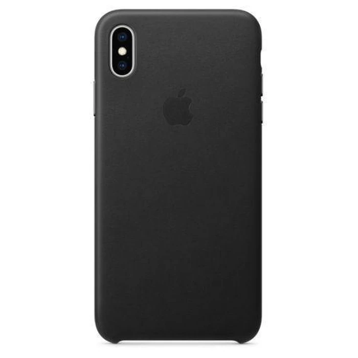 Apple Leather Phone Case for iPhone XS Max - Black by Apple - Image 1