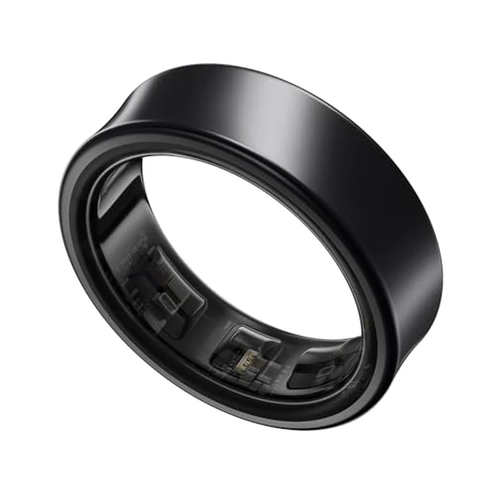 Samsung Galaxy Ring, AI Smart Ring, Fitness Monitor, Sleep Tracker, Up to 7 Days Battery Life - Size 14, Titanium Black (CAD Version & Warranty) by Samsung - Used - Acceptable condition - CA$199.80