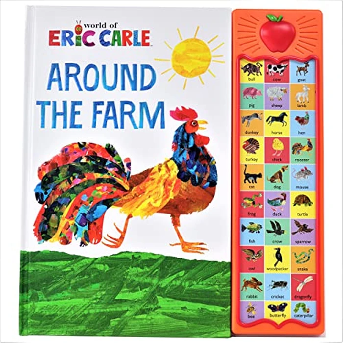 World of Eric Carle, Around the Farm 30-Button Animal Sound Book - Great for First Words - PI Kids by PI Kids - Image 1