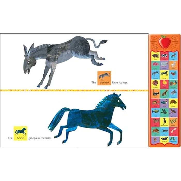 World of Eric Carle, Around the Farm 30-Button Animal Sound Book - Great for First Words - PI Kids by PI Kids - Image 4