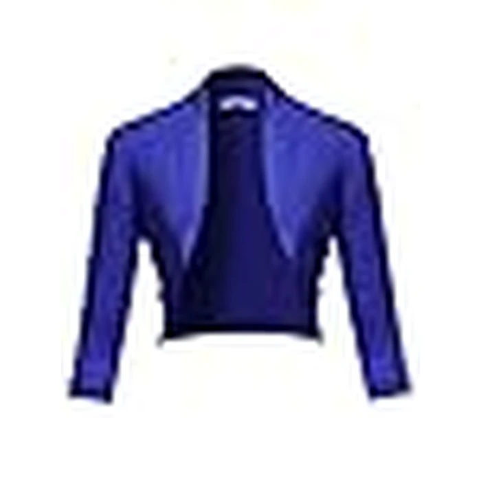 Women's Open Front Knit Blazer - Stretchy Soft Cardigan Jacket for Business Casual Office, Slim Fit Lightweight Work Blazer Royal S by SSOULM - Image 6