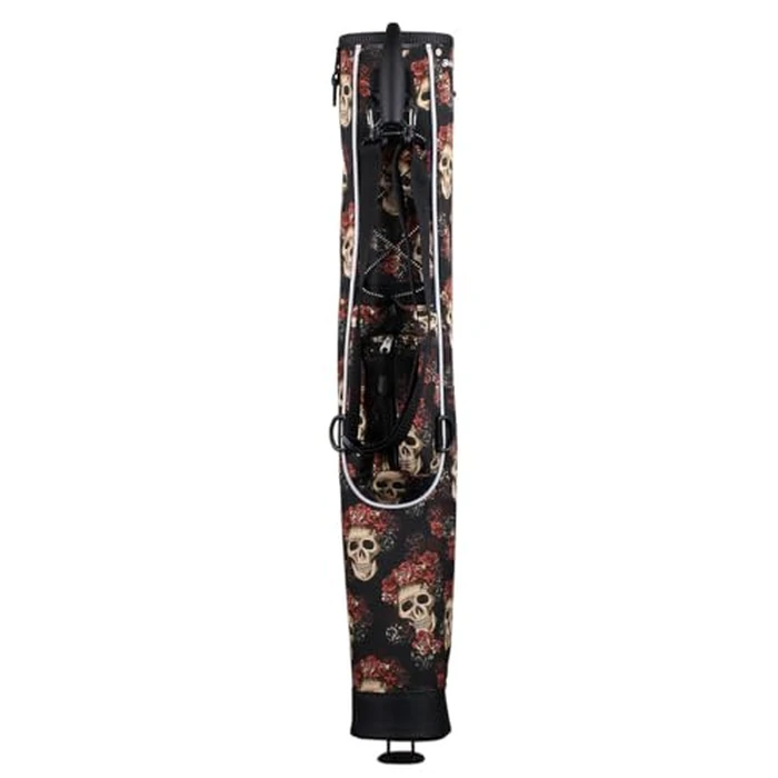 Orlimar Pitch 'n Putt Lightweight Sunday Golf Bag with Stand for Women, Ultra-Light Carry Design, Two-Way Divider Top, Shoulder Strap, Compact Golf Club Bag, Day of the Dead by Orlimar - Image 2