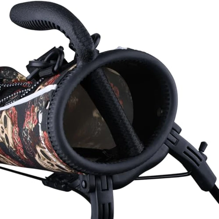 Orlimar Pitch 'n Putt Lightweight Sunday Golf Bag with Stand for Women, Ultra-Light Carry Design, Two-Way Divider Top, Shoulder Strap, Compact Golf Club Bag, Day of the Dead by Orlimar - Image 4